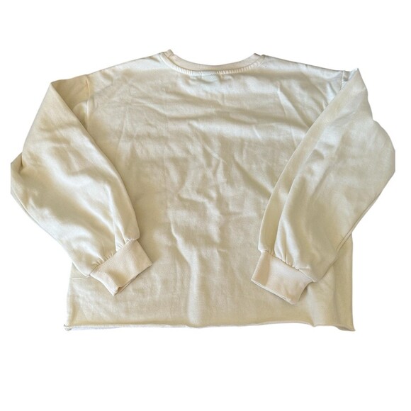 Disney Moana 2 Girls Sweatshirt Ivory Graphic Crewneck Pullover XL 14 - Picture 2 of 7